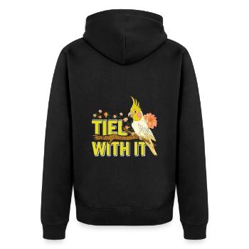Cockatiel Tiel avec elle Bird Friend Perruche - Veste à capuche bio Premium Unisexe - noir - Dos - Nico (187cm)