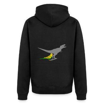 Budgie Budgie Lover Bird Lover - Veste à capuche bio Premium Unisexe - noir - Dos - Nico (187cm)