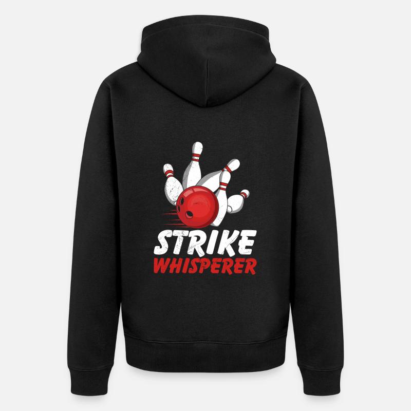 Strike Whisperer Bowler Bowler - Veste à capuche bio Premium Unisexe - noir