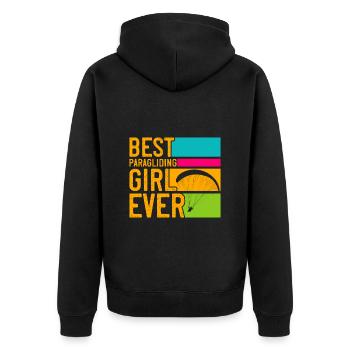 Meilleure fille de parapente Gleitschirmfliegen - Veste à capuche bio Premium Unisexe - noir - Dos - Nico (187cm)