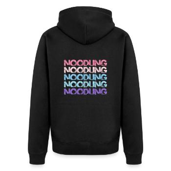 Catfish Noodling Flathead Fish Angler Noodler - Unisex Premium Organic Zip Hoodie - black - Back - Nico (187cm)