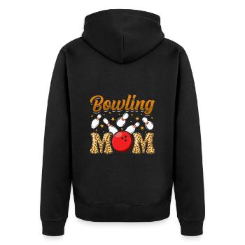 Bowling Maman Bowling Player Chemise de bowling femme - Veste à capuche bio Premium Unisexe - noir - Dos - Nico (187cm)