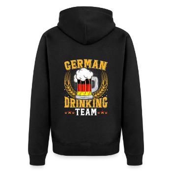 Équipe allemande de buveurs Bierfan - Veste à capuche bio Premium Unisexe - noir - Dos - Nico (187cm)