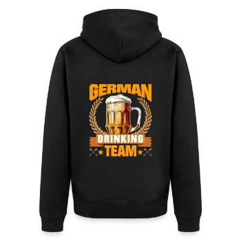 Équipe allemande de boissons Boarisches Bier München - Veste à capuche bio Premium Unisexe - noir - Dos - Nico (187cm)