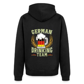 Équipe allemande de buveurs Bierfan - Veste à capuche bio Premium Unisexe - noir - Dos - Nico (187cm)