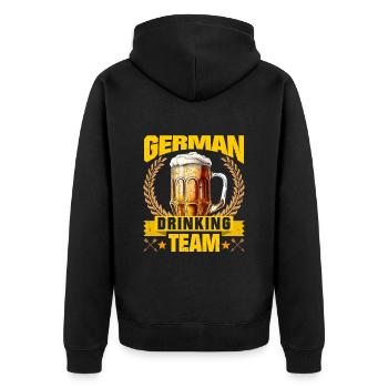 Équipe allemande de boissons Boarisches Bier München - Veste à capuche bio Premium Unisexe - noir - Dos - Nico (187cm)
