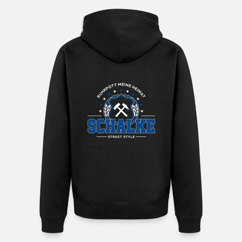 Schalke - Veste à capuche bio Premium Unisexe - noir