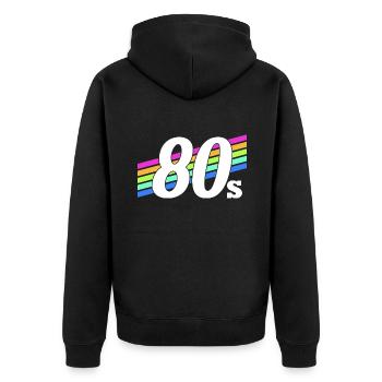 graphique néon - Veste à capuche bio Premium Unisexe - noir - Dos - Nico (187cm)