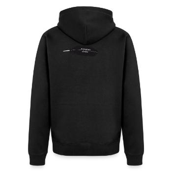 Wingardium Leviosa - Unisex Premium Bio Zip Hoodie - Schwarz - Hinten - Nico (187cm)