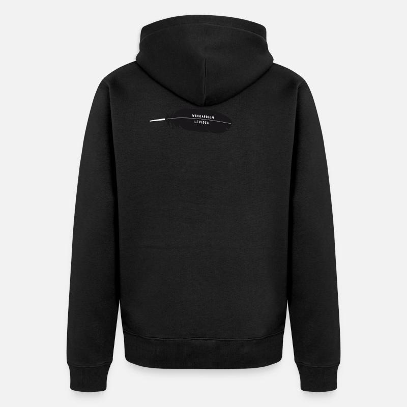 Wingardium Leviosa - Unisex Premium Bio Zip Hoodie - Schwarz