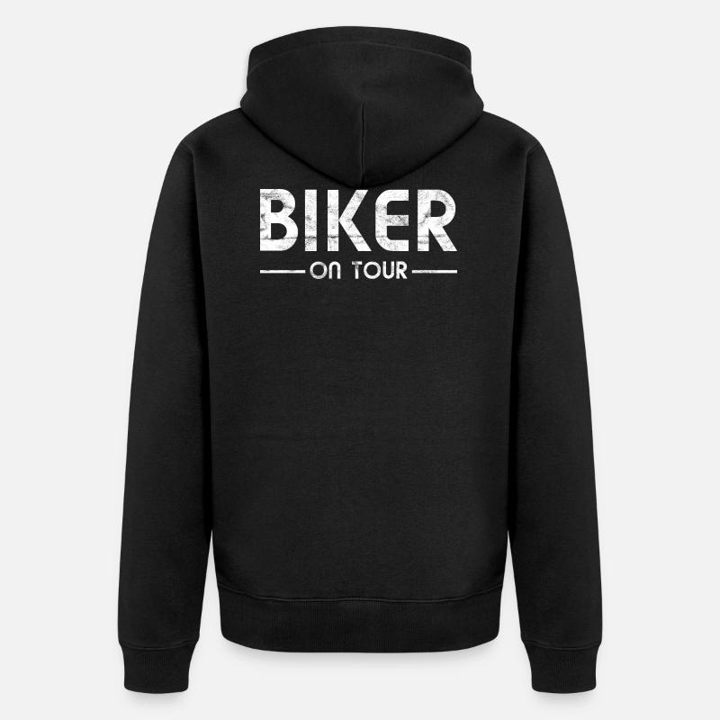 Motocyclisme - Biker On Tour - Veste à capuche bio Premium Unisexe - noir