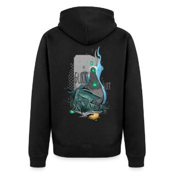 Pigeon - Veste à capuche bio Premium Unisexe - noir - Dos - Nico (187cm)