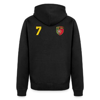 LE PORTUGAL - Veste à capuche bio Premium Unisexe - noir - Dos - Nico (187cm)