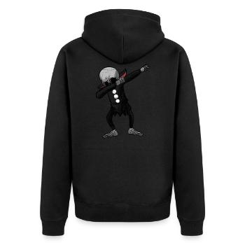 Squelette - Veste à capuche bio Premium Unisexe - noir - Dos - Nico (187cm)