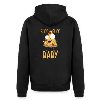 Amoureux de la pizza! Nourriture cadeau parfait cadeau - Veste à capuche bio Premium Unisexe - noir - Dos - Nico (187cm)