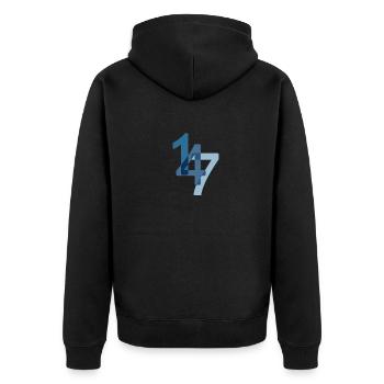 Snooker 147 maximum in the break - Unisex Premium Organic Zip Hoodie - black - Back - Nico (187cm)