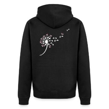 Piano I Piano - Veste à capuche bio Premium Unisexe - noir - Dos - Nico (187cm)