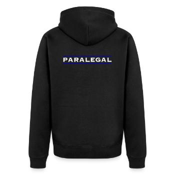 Don de parajuriste - Veste à capuche bio Premium Unisexe - noir - Dos - Nico (187cm)