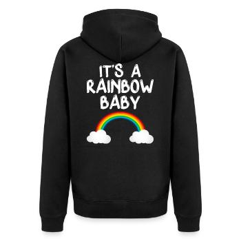 It’s a Rainbow Baby Homosexualité LGBT Homoehe - Veste à capuche bio Premium Unisexe - noir - Dos - Nico (187cm)