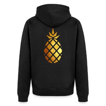 Ananas - Veste à capuche bio Premium Unisexe - noir - Dos - Nico (187cm)