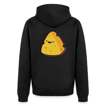 Du fromage - Veste à capuche bio Premium Unisexe - noir - Dos - Nico (187cm)