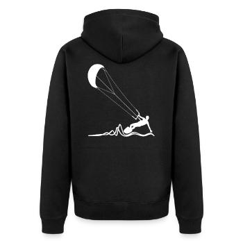 Kitesurfers - Veste à capuche bio Premium Unisexe - noir - Dos - Nico (187cm)