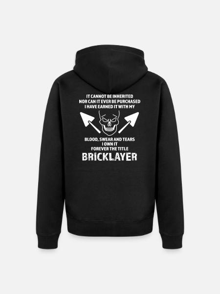 mason - Unisex Premium Organic Zip Hoodie - black