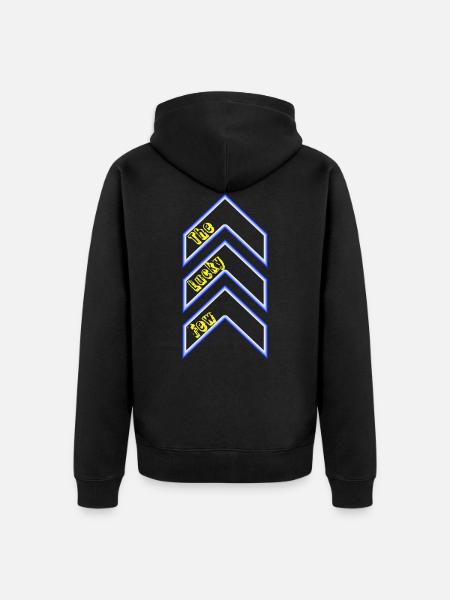The Lucky Few - Down syndrome - Unisex Premium Organic Zip Hoodie - black