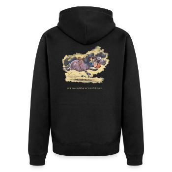Thelwell - Rider ist falling down - Veste à capuche bio Premium Unisexe - noir - Dos - Nico (187cm)
