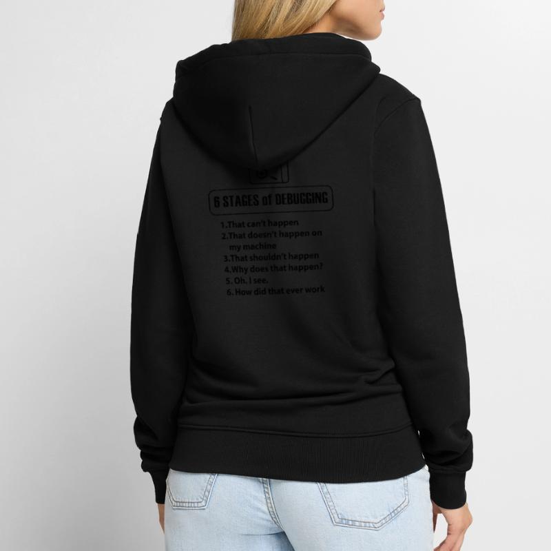 Code Programmer Nerd Bug Developer Gifts Unisex Premium Organic Zip Hoodie