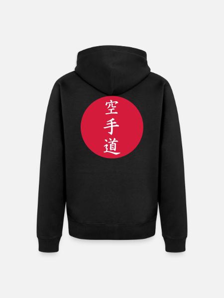 karaté - Veste à capuche bio Premium Unisexe - noir