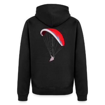 Parapente parapente - Veste à capuche bio Premium Unisexe - noir - Dos - Nico (187cm)