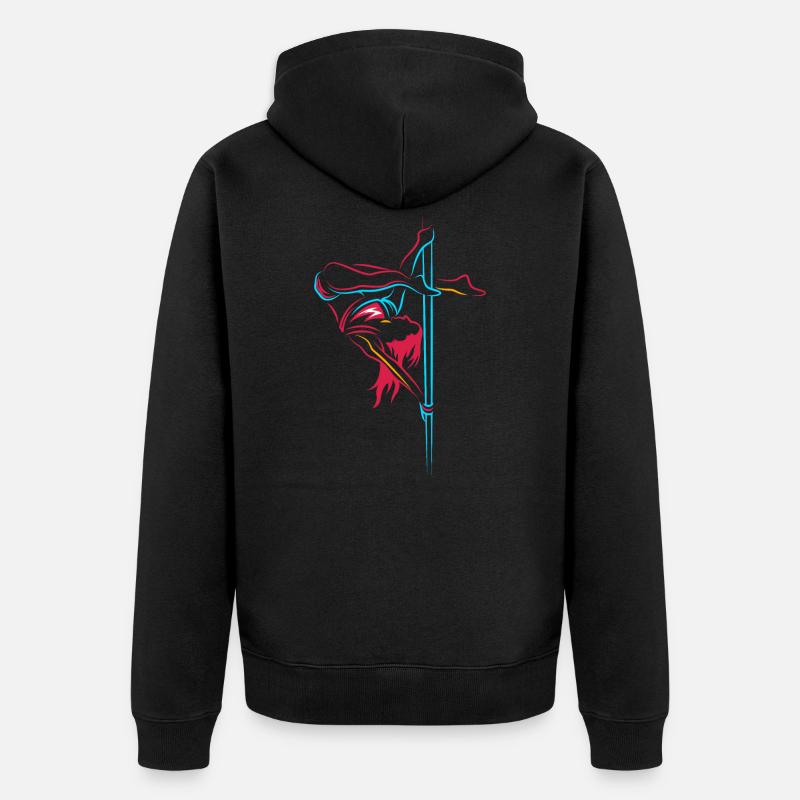 Pole Dance sexy danseur cadeau - Veste à capuche bio Premium Unisexe - noir