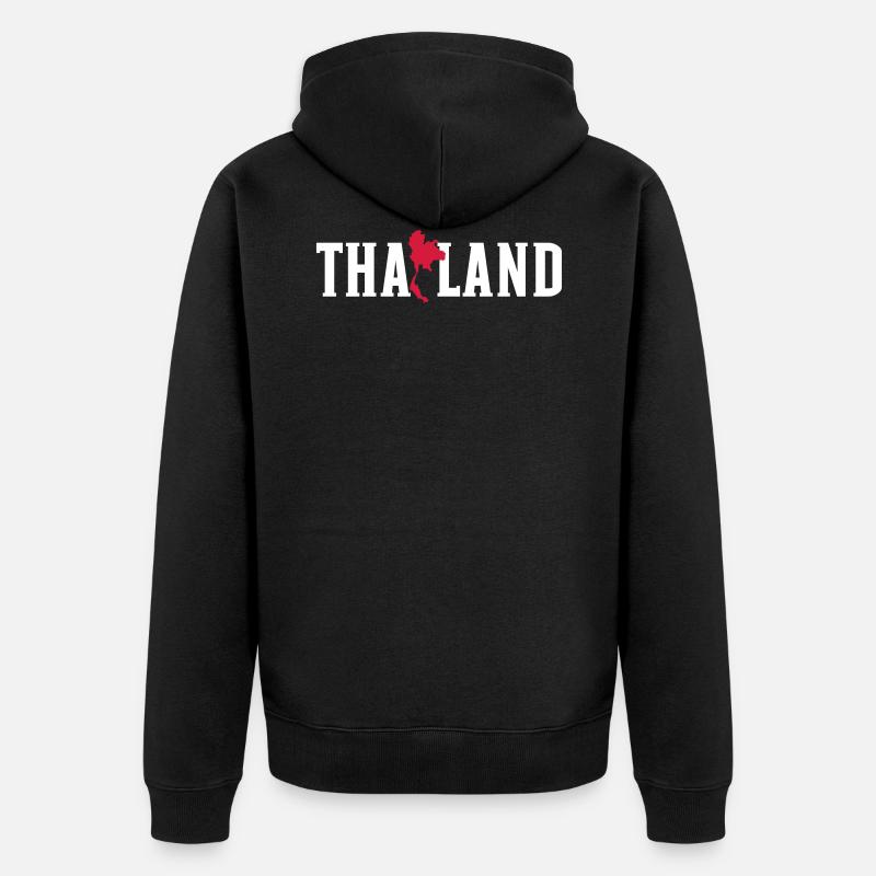 La Thaïlande - Veste à capuche bio Premium Unisexe - noir