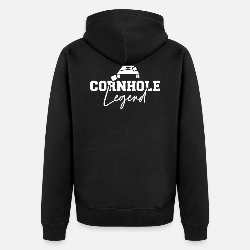 Cornhole - Unisex Premium Bio Zip Hoodie - Schwarz