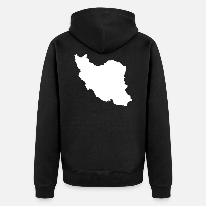 Iran - Unisex Premium Bio Zip Hoodie - Schwarz
