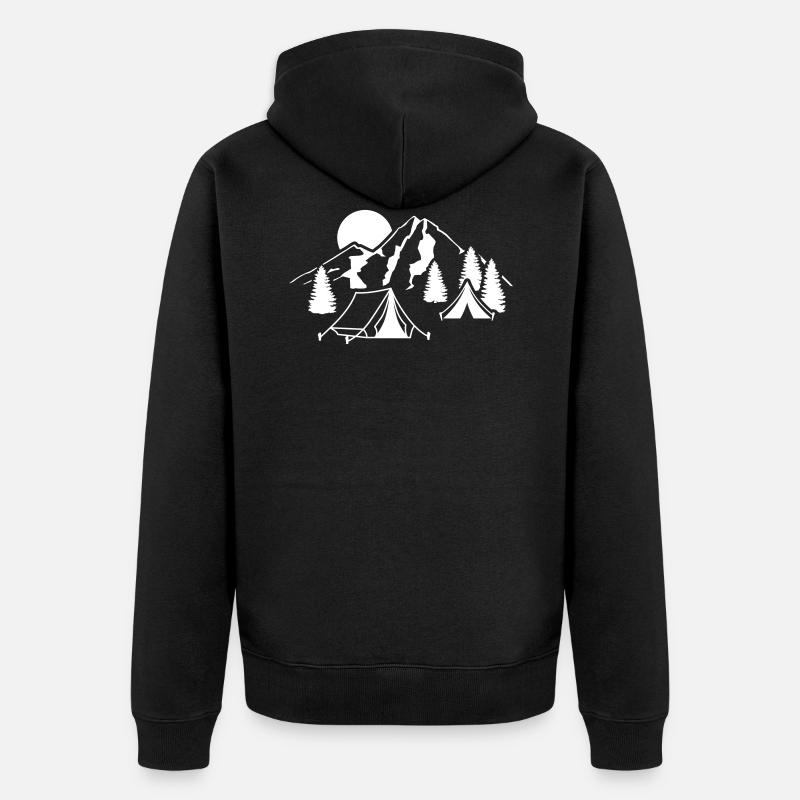 camping - Veste à capuche bio Premium Unisexe - noir