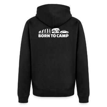 Caravane - Veste à capuche bio Premium Unisexe - noir - Dos - Nico (187cm)