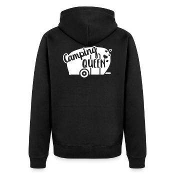 Caravane - Veste à capuche bio Premium Unisexe - noir - Dos - Nico (187cm)