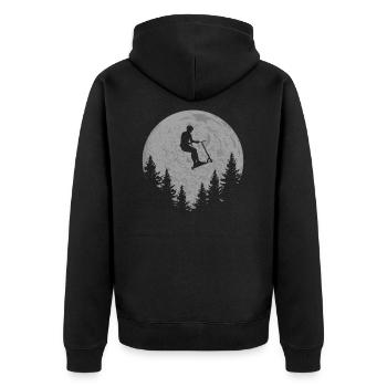 Scooter Stunt Kick Scooter cadeau pour adolescents - Veste à capuche bio Premium Unisexe - noir - Dos - Nico (187cm)