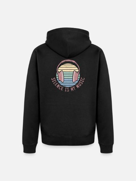 Introvertiert Hochsensibel INFJ Spruch Geschenk - Premium økologisk unisex-hættejakke - sort