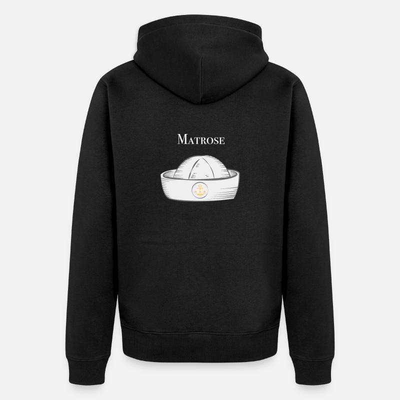 marin - Veste à capuche bio Premium Unisexe - noir