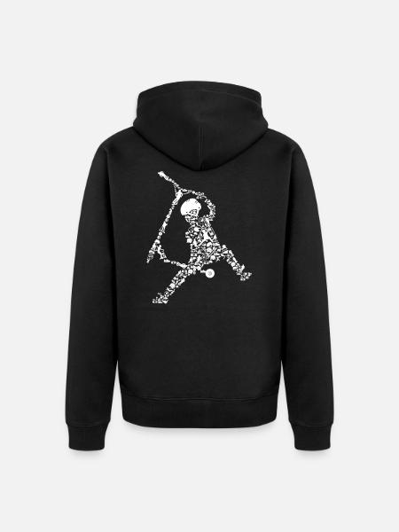 Scooter scooter stunt gift - Unisex Premium Organic Zip Hoodie - black