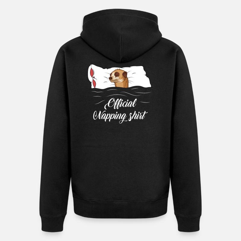 Ctse-sommeil officiel suricate cadeau - Veste à capuche bio Premium Unisexe - noir