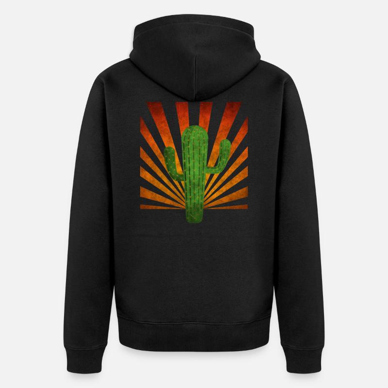 Cactus - Veste à capuche bio Premium Unisexe - noir