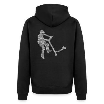 Cascade scooter Scooter Scooter Jeune Enfants - Veste à capuche bio Premium Unisexe - noir - Dos - Nico (187cm)