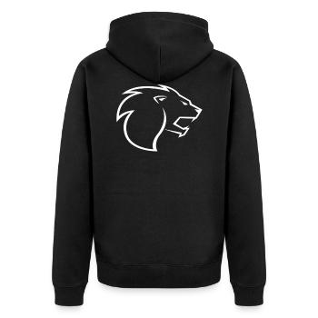Lionzone - Veste à capuche bio Premium Unisexe - noir - Dos - Nico (187cm)