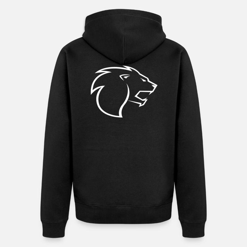 Lionzone - Veste à capuche bio Premium Unisexe - noir