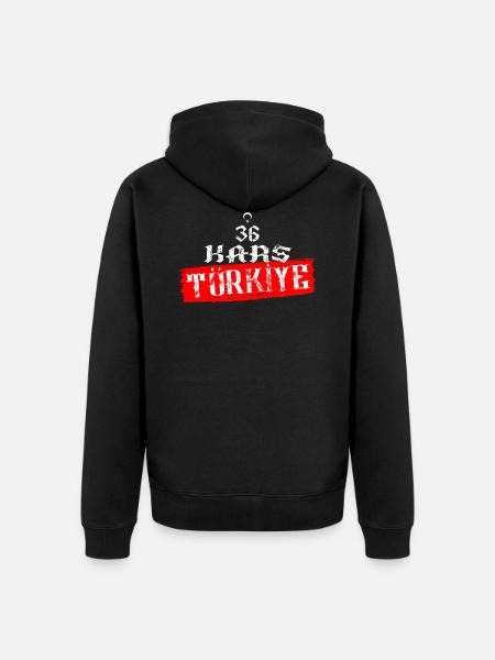 36 Kars Türkiye - Unisex Premium Organic Zip Hoodie - black