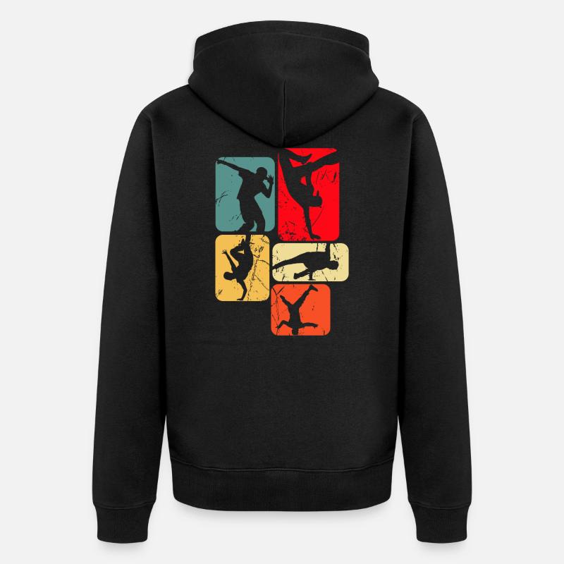 Breakdance Breakdancer Breakdancing - Veste à capuche bio Premium Unisexe - noir